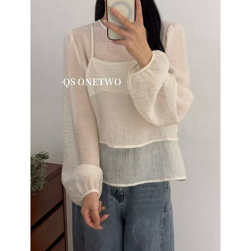 【福利】QIQI绮绮家~假两件上衣小衫148343【杭州ONE TWO】#3-28