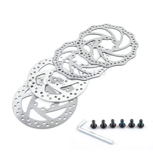 希洛普电动滑板车碟刹盘碟刹片六孔圆盘制动器自行车刹车碟刹配件