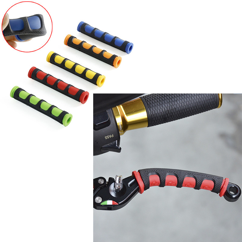 오프로드 오토바이 전기 자동차 수정 경적 커버 클러치 브레이크 핸들 커버 유령 화재 스쿠터 미끄럼 방지 범용 고무 커버