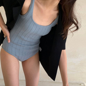 性感小胸露背遮肚显瘦高级感度假 爆款 连体三角泳衣女款 2026年新款