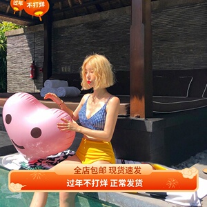 2023新款小胸性感分体保守高腰遮肚显瘦比基尼爆款温泉纯欲泳衣女