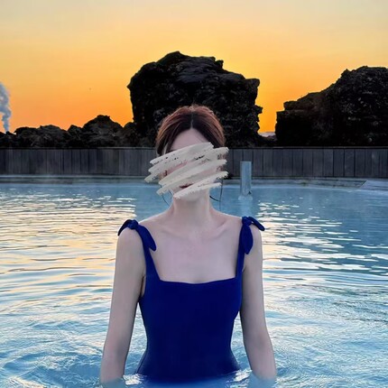 沈梦辰同款连体性感高级感泡温泉泳衣女款2026年新款爆款遮肚显瘦