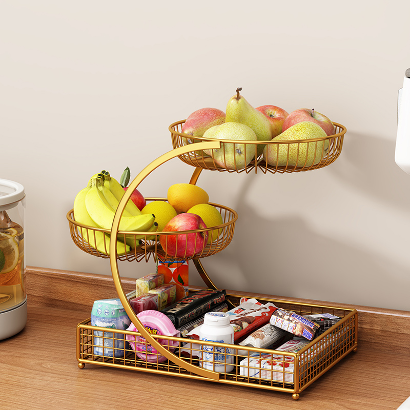 水果盘客厅多层轻奢高档