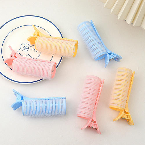 八字空气刘海卷发筒高颅顶蓬松夹懒人定型神器前额发夹女头饰