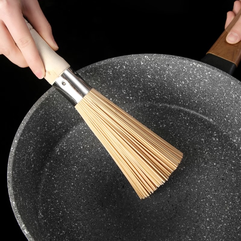 竹锅刷厨房专用洗锅神器商用天然长柄刷子扫帚灶台清洁工具