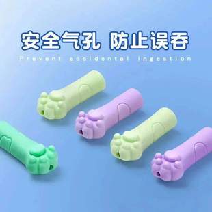 猫爪铅笔套硅胶笔帽儿童文具护套可爱实用礼物创意设计新颖