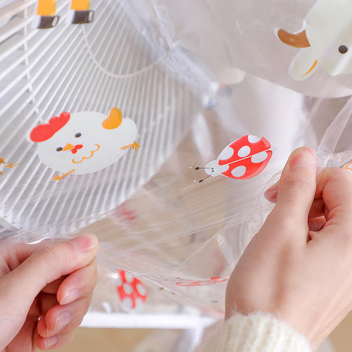 风扇罩防尘罩家用落地式电扇全包收纳袋透明防水立体保护套