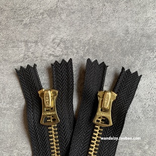 IDEAL 13 理想 复古 黄铜 5#号拉链 闭尾 15/20/30cm