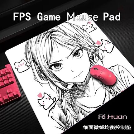 Kuroha 欲语Moment特别版(线稿)中性细面CSGO职业电竞鼠标垫FPS