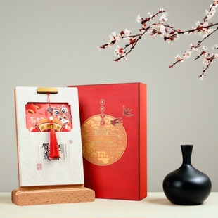 创意实木中国风复古蛇年高架台历2025年新款 定制工作计划日程备忘桌面日历摆件打卡月历记事企业定做广告印刷