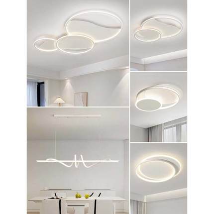 客厅主灯现代简约大气吸顶灯led超亮2023新款中山灯具全屋套餐