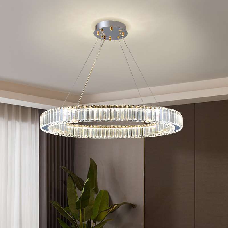 X90U格居客厅灯水晶吊灯简约现代大气餐厅卧室灯2025新款灯具套餐