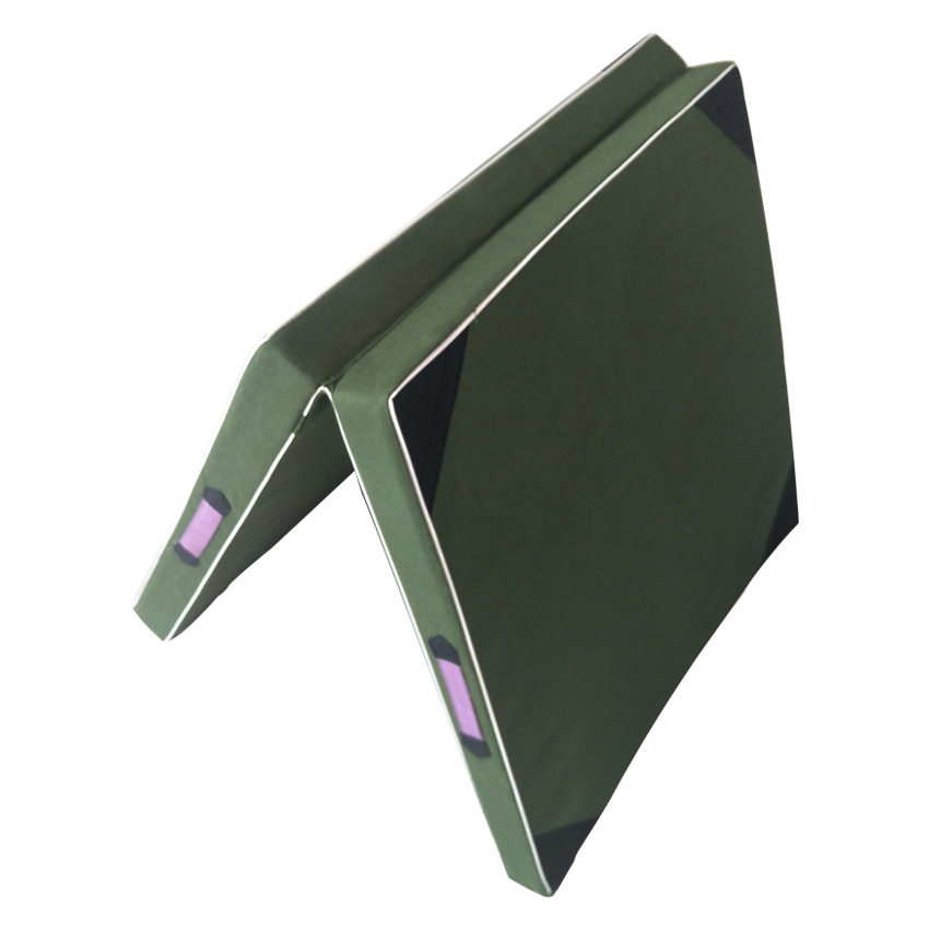 多功能折叠体操垫有机硅帆布垫仰卧起坐垫子训练健身垫