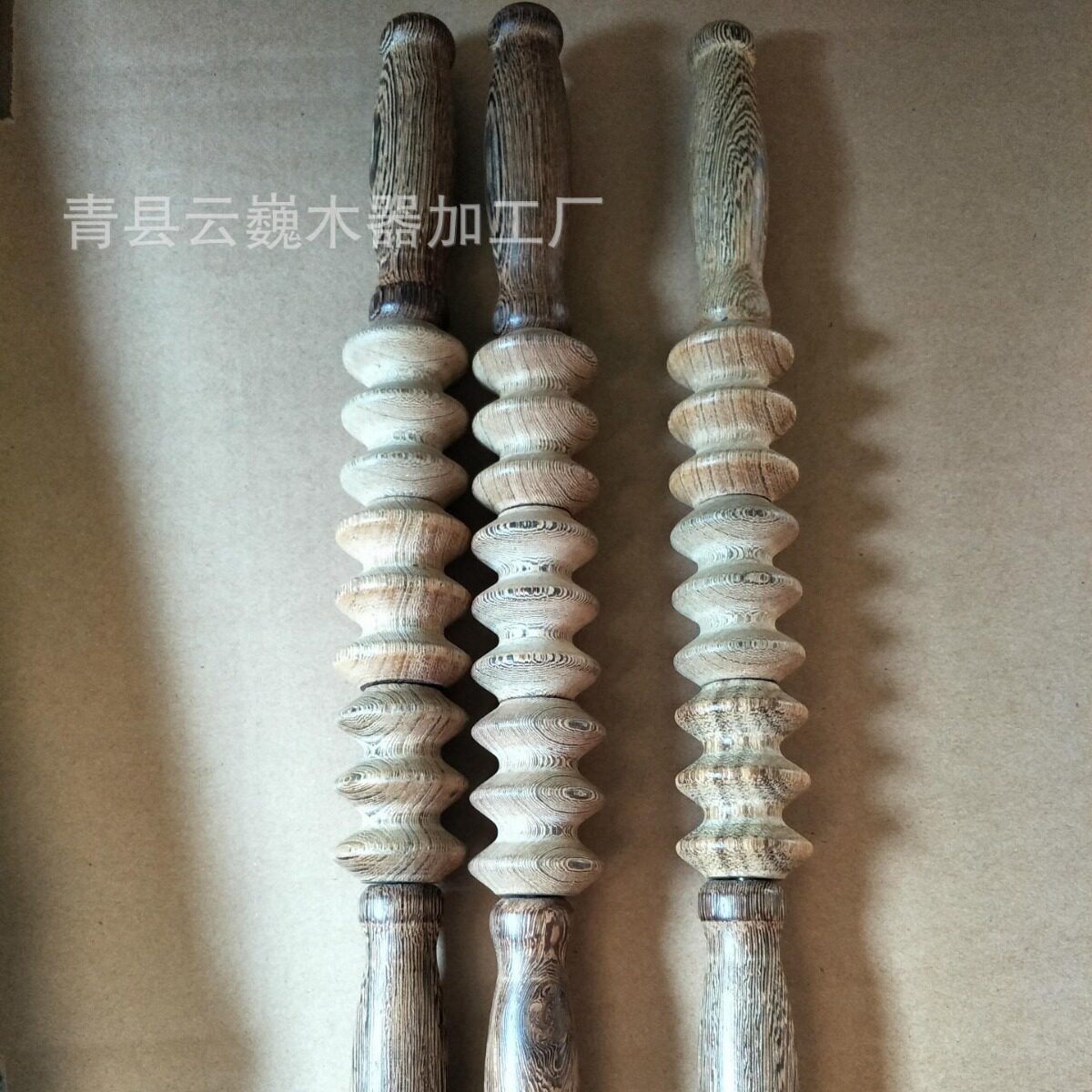鸡翅木 新款按摩器 长轮按摩多轮 九轮按摩器 四轮滚轮 按摩棒