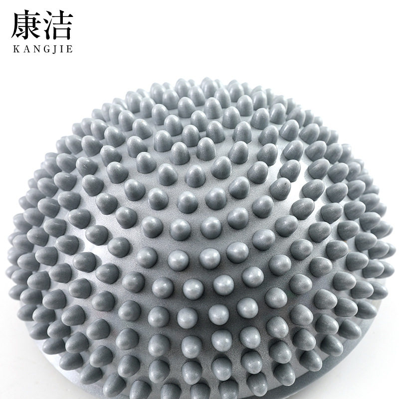 厂家充气pvc榴莲按球瑜伽脚底按球平衡半圆球