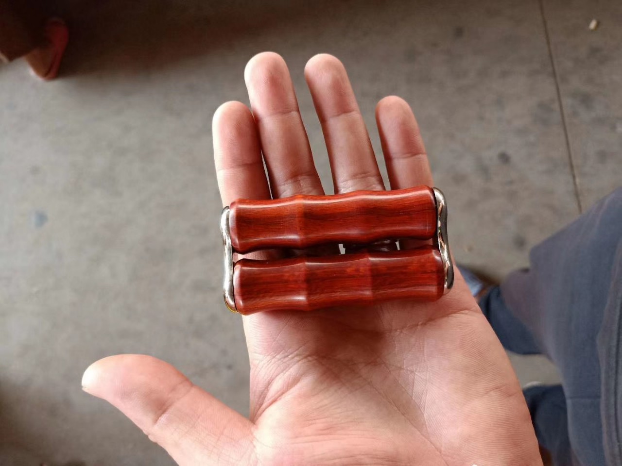 手掌按器木质按器手轮式按器手把件木质把件
