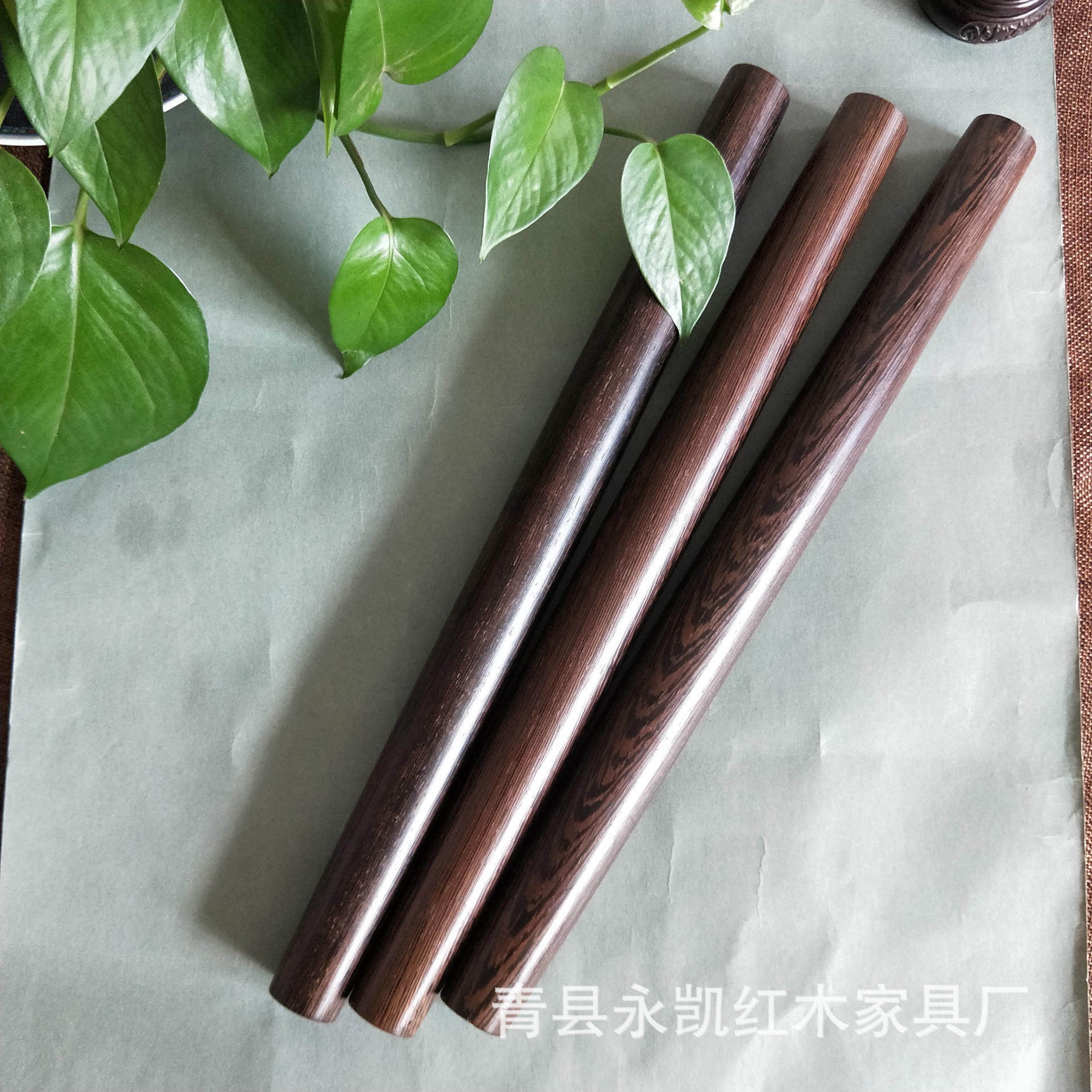 鸡翅木擀面杖实木饺子擀面杖38公分长家居厨房用