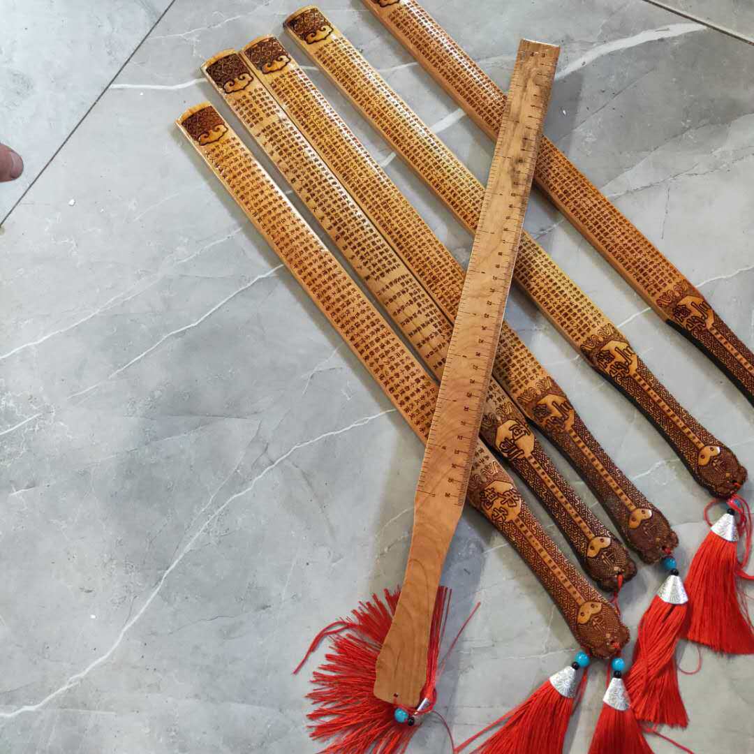 家用 国学教学尺竹子竹条雕刻风景区旅游纪念工艺品