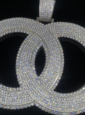 满钻大吊坠嘻哈项链CentralCee