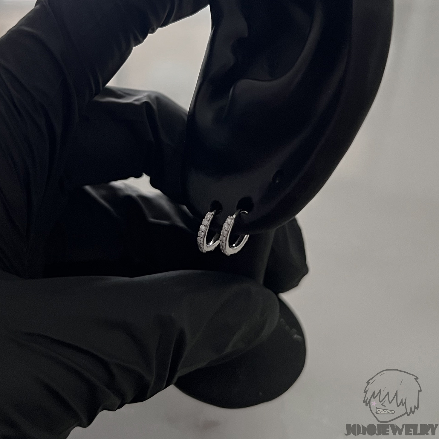 10mm小圆形耳环实验室培育钻石镶嵌Lab Diamond微型小圈耳钉配饰,饰品/流行首饰/时尚饰品新,银饰耳饰,淘宝优惠券,粉丝福利购,淘宝优惠卷