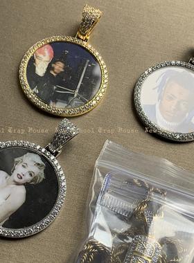 复古相框照片自定义滴胶工艺吊坠