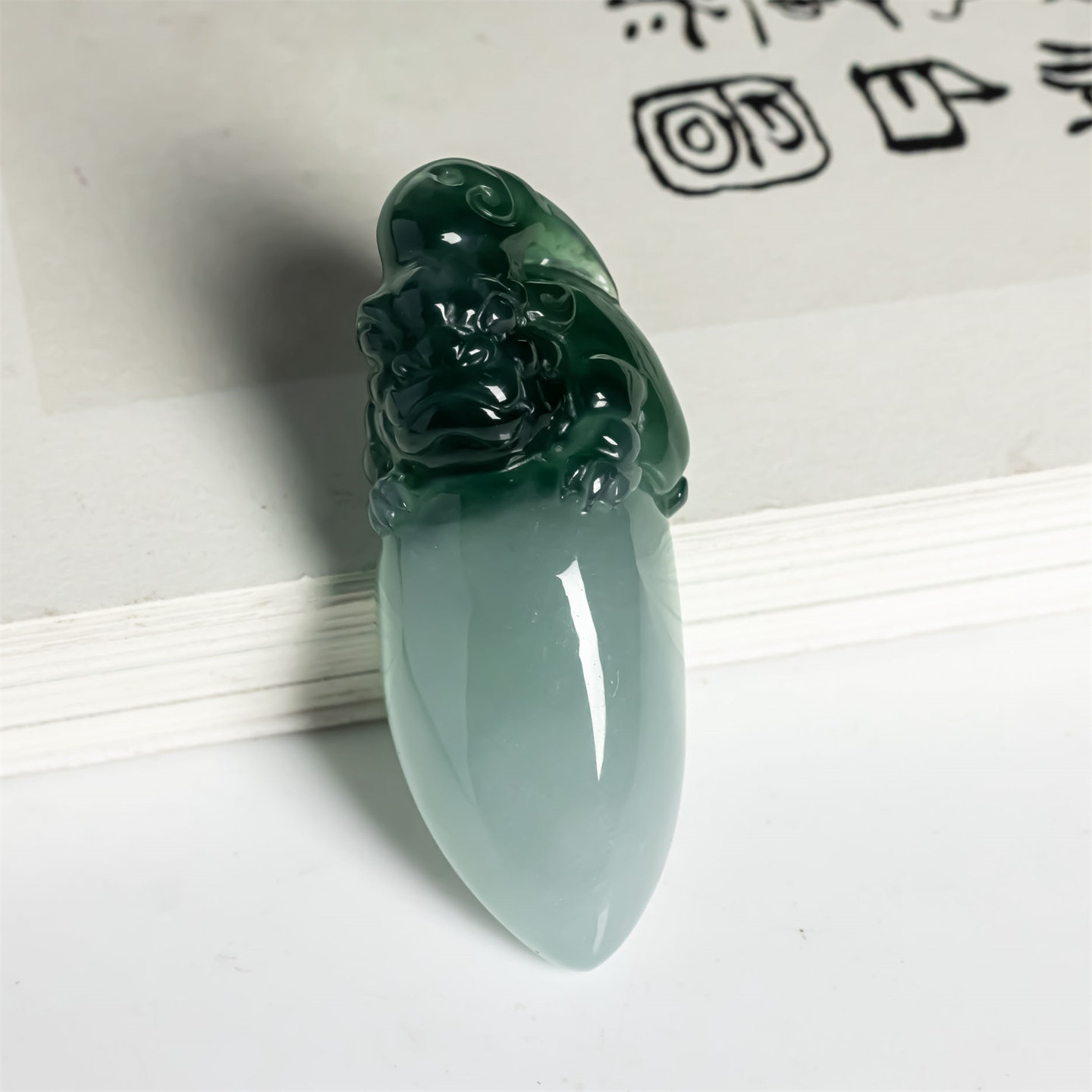 缅甸天然翡翠A货冰糯双彩福禄双全金蟾福瓜吊坠男女款毛衣链挂件