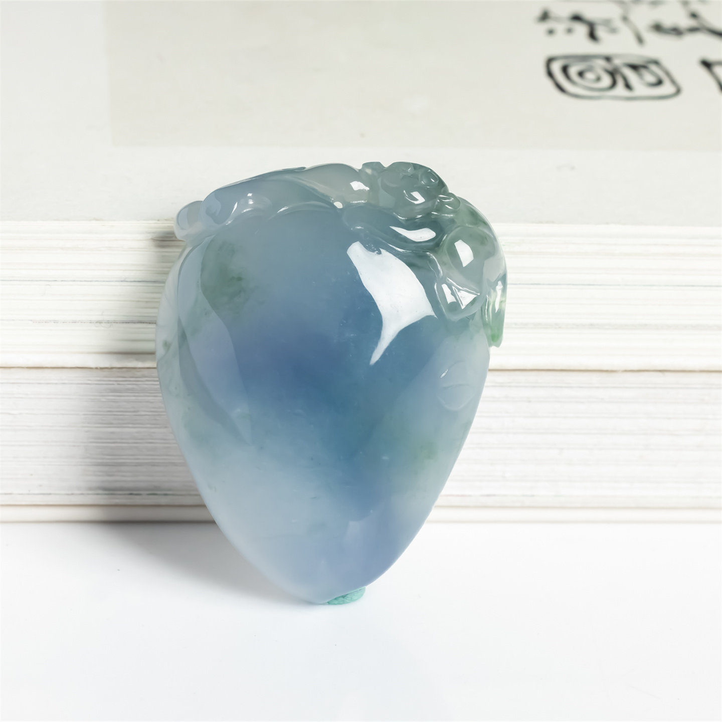 缅甸天然翡翠A货老坑冰糯紫罗兰飘花福瓜吊坠男女款福在眼前挂件