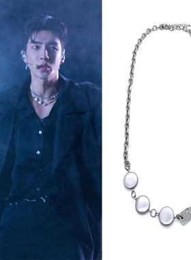 高瀚宇披荆斩棘的哥哥同款淡水珍珠拼接钛钢项链男女时尚百搭简约