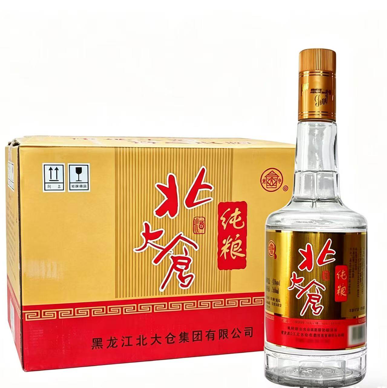 北大仓白酒浓香型纯粮42度高粱小麦东北传统酿造工艺酒整箱六瓶装