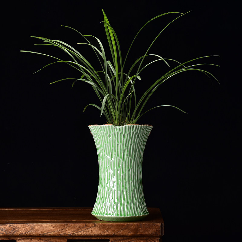 兰花花盆陶瓷大号高款创意绿植盆栽吊兰蝴蝶兰专用大口径多肉花盆