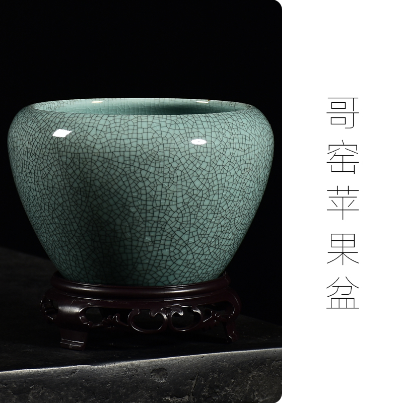 蝴蝶兰专用花盆陶瓷苹果盆