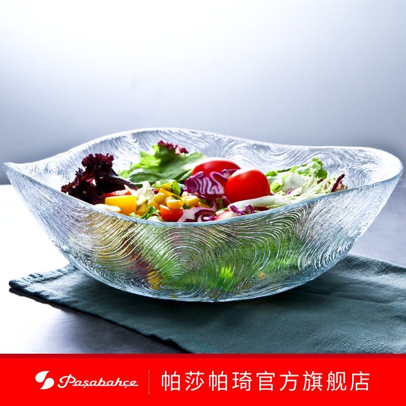 土耳其进口家用大号水果盘玻璃糖果斗沙拉碗简约客厅欧式创意果盘在类目 餐饮具, 餐具, 果盆/果盘/果篮中 - 来自Buy2taobao.com提供专业的淘宝代购服务