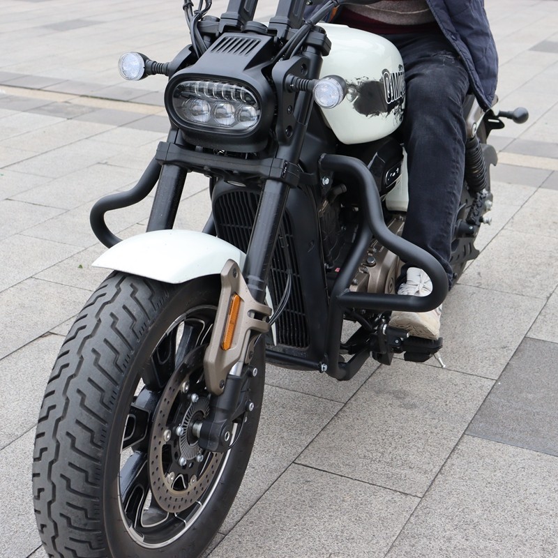 适用于qj钱江摩托闪350s保险杠qj350-12e保护杠防摔杠改装专用件