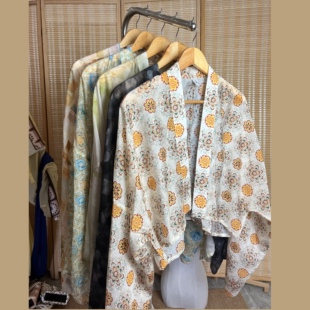 汉墨记【喵喵头】汉服唐制法门寺披衫日常通勤百搭外套开衫上衣女