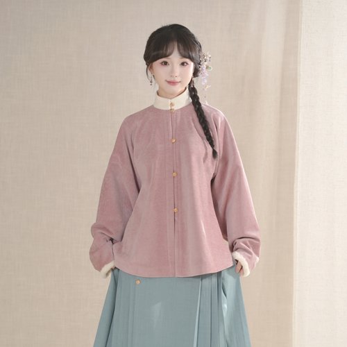 汉墨记暖呼呼立领加绒弓袋袖内搭