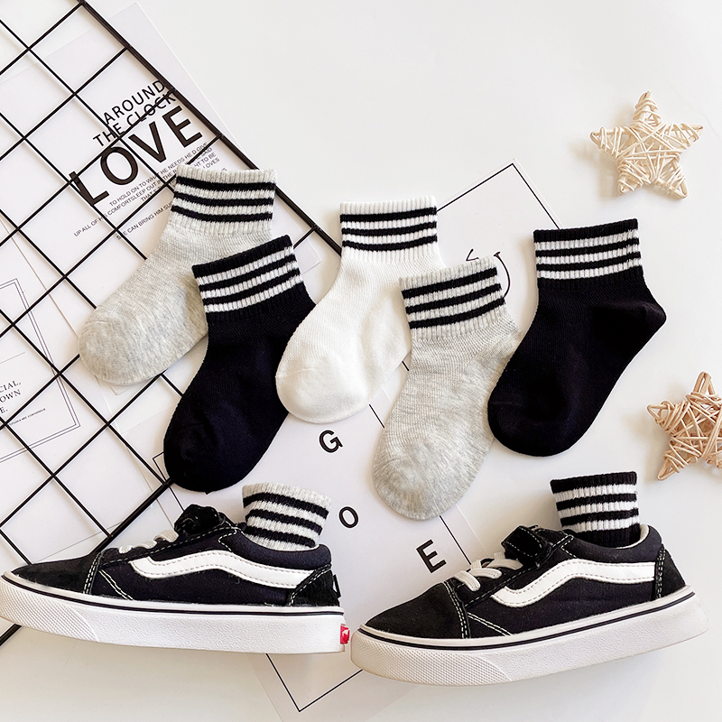 運動風短筒夏季黑白灰網眼透氣