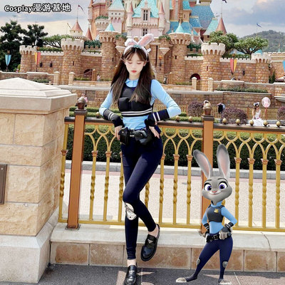 疯狂动物城朱迪兔子警官cos服装