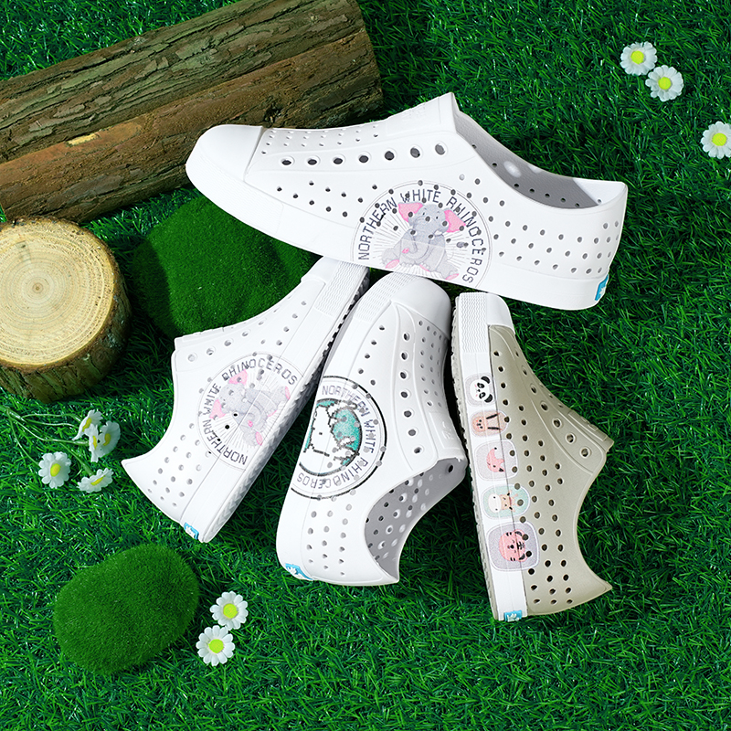 crazy ativ小飞象亲子洞洞鞋儿童男女EVA沙滩鞋溯溪涉水户外凉鞋