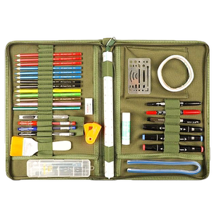 君绘军事地形学作图工具地图作图工具指挥尺绘图做图套装坐标梯尺工具包绘图勤务尺地理坐标尺识图用图工具尺