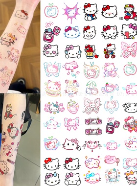 hellokitty纹身贴高颜值甜酷可爱