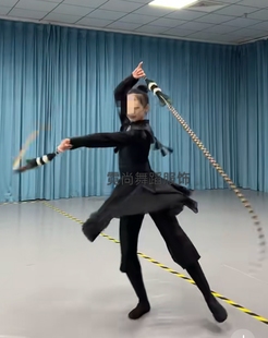 新款古典舞演出服群青翎子舞同款桃李杯舞蹈国色服艺考服女满庭芳