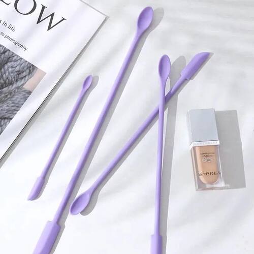 化妆品挖勺刮刀乳液光瓶神器迷你双头残留刮取分装化妆刷工具