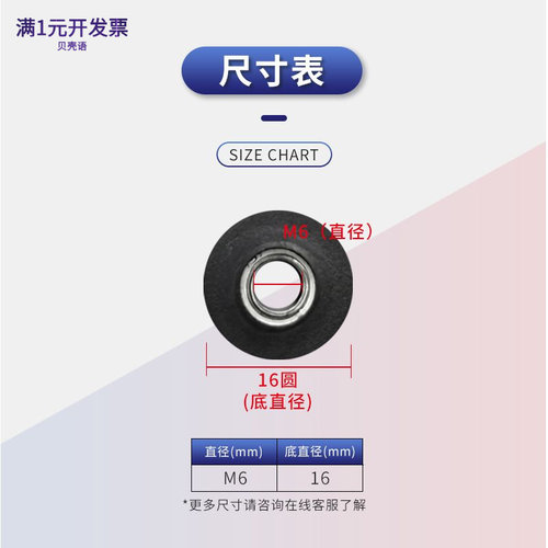 m6*16圆管螺母塞方管堵头带螺母