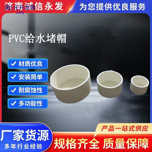 PVC给水管堵堵帽塞头闷头20给水