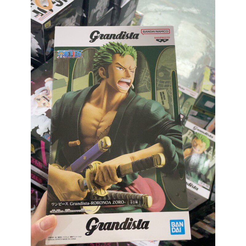 正版万代 海贼王 Grandista 罗罗诺亚·索隆 2.0 拔刀 景品手办