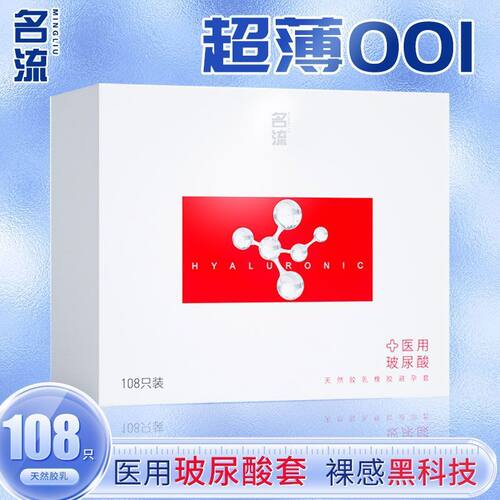 名流医用级玻尿酸避孕安全套