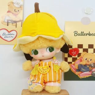 dimoo迪士尼搪胶娃衣布鲁托娃衣泡泡玛特盲盒高飞米奇香蕉背带裤