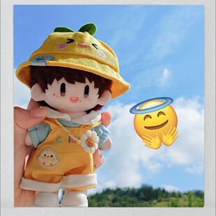 10cm春日幼稚园衣服校服棉花娃娃可爱套装超萌无属性娃衣周可可