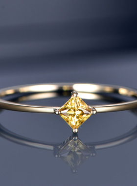 珠宝欧美戒指女 欧美流行网红小清新款高碳仿真钻戒子