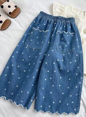 女童夏季薄款牛仔裤韩版宽松裤子